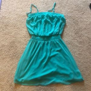 Express teal summer dress